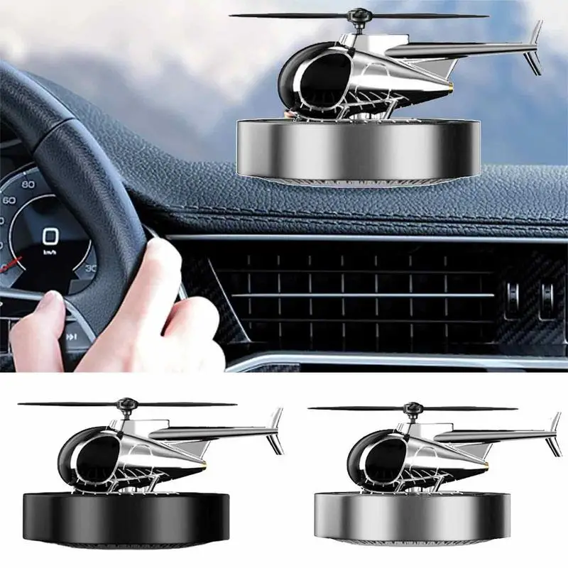 

Solar Car Air Freshener Creative Decoration Helicopter Rotating Aromatherapy Diffusing Ornament Long Lasting Fragrance Accessory