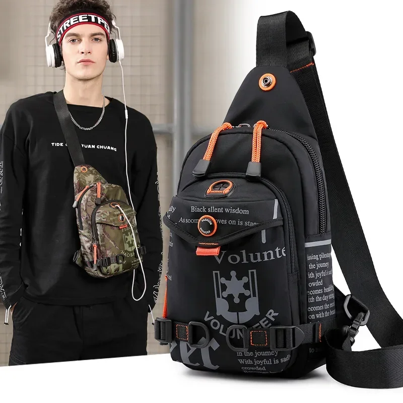 Nylon Cross Body Messenger Bag for Men