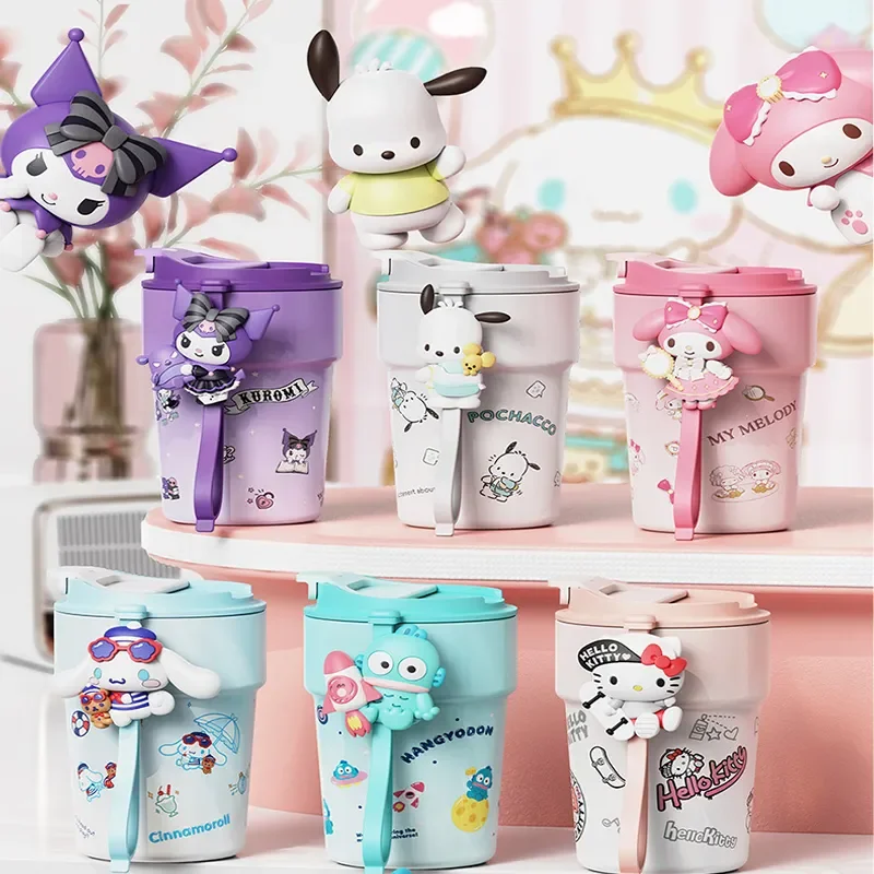 

New San Liou Authentic Girls' Cup Cute And Fun 316 Stainless Steel Insulated Cup Cartoon High Beauty Christmas Birthday Gifts