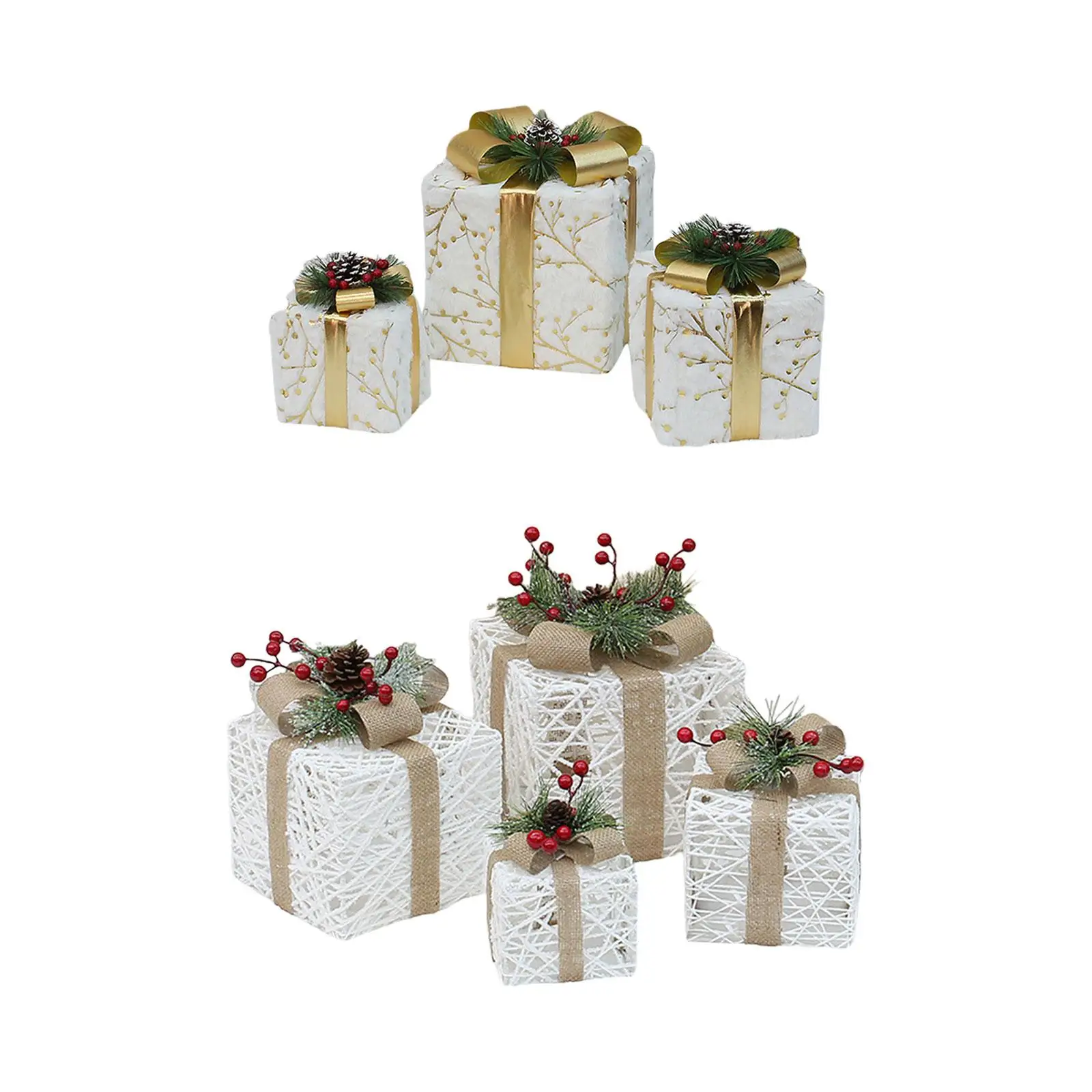 

Christmas Decorative Gift Box Adornment for Banquet Indoor Office
