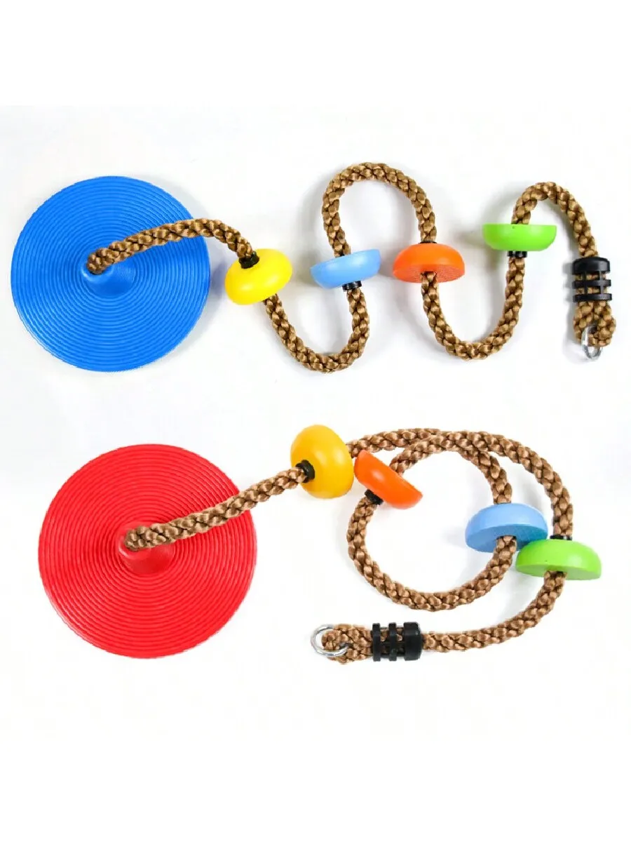 Children's Outdoor Color Disc Swing Exercise Toy Disc Climbing Rope Children's Outdoor Swing Indoor Climbing Rope