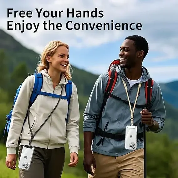 Crossbody Phone Lanyards with Anti-Drop 360° Rotation and Adjustable Design