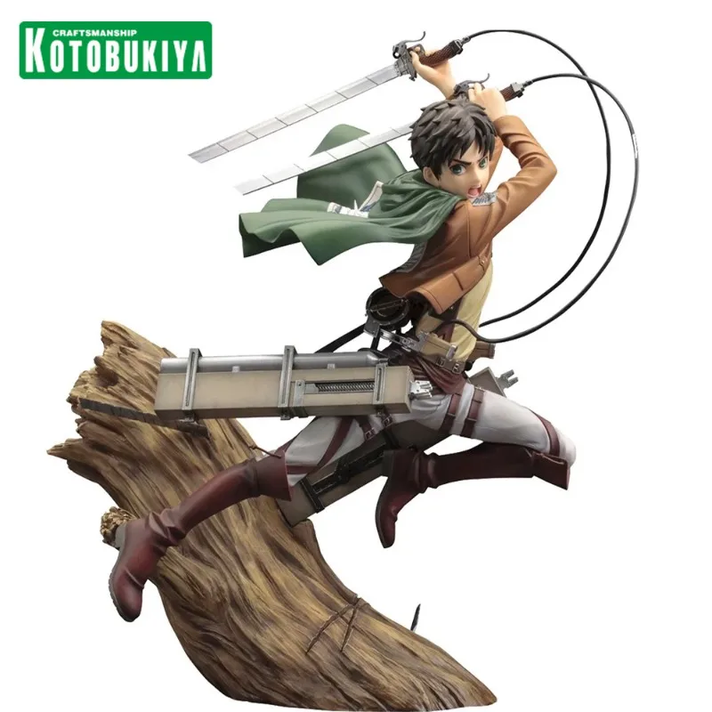 

Original Genuine Kotobukiya ARTFX J Eren Yeager 28cm Anime Figure Attack on Titan Statuette Model Collection Model Toys Gift