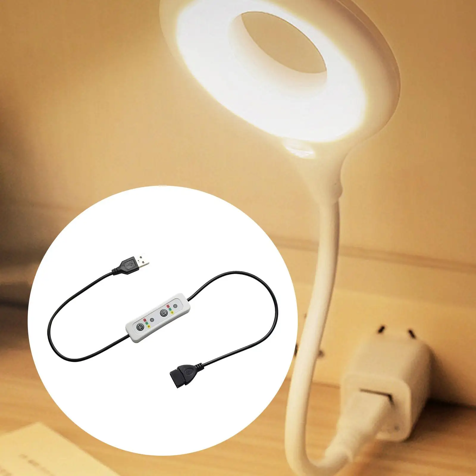 USB Timer Switch Extension Cable 60cm DC 5V Power Timer Cord Controller LED Strips Lights Ceiling Fan USB Fan Lamp Bulb