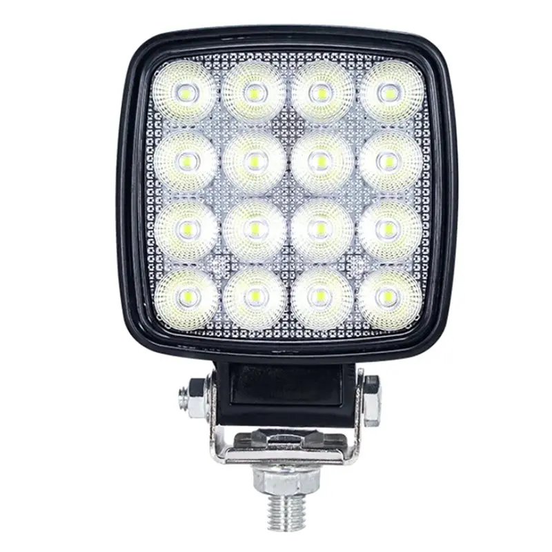 원하는 굴삭기 트랙터 투광등 LED 사각 포크리프트 헤비듀티 오프로드 12V 24V 6240LM 농업용 차량 1