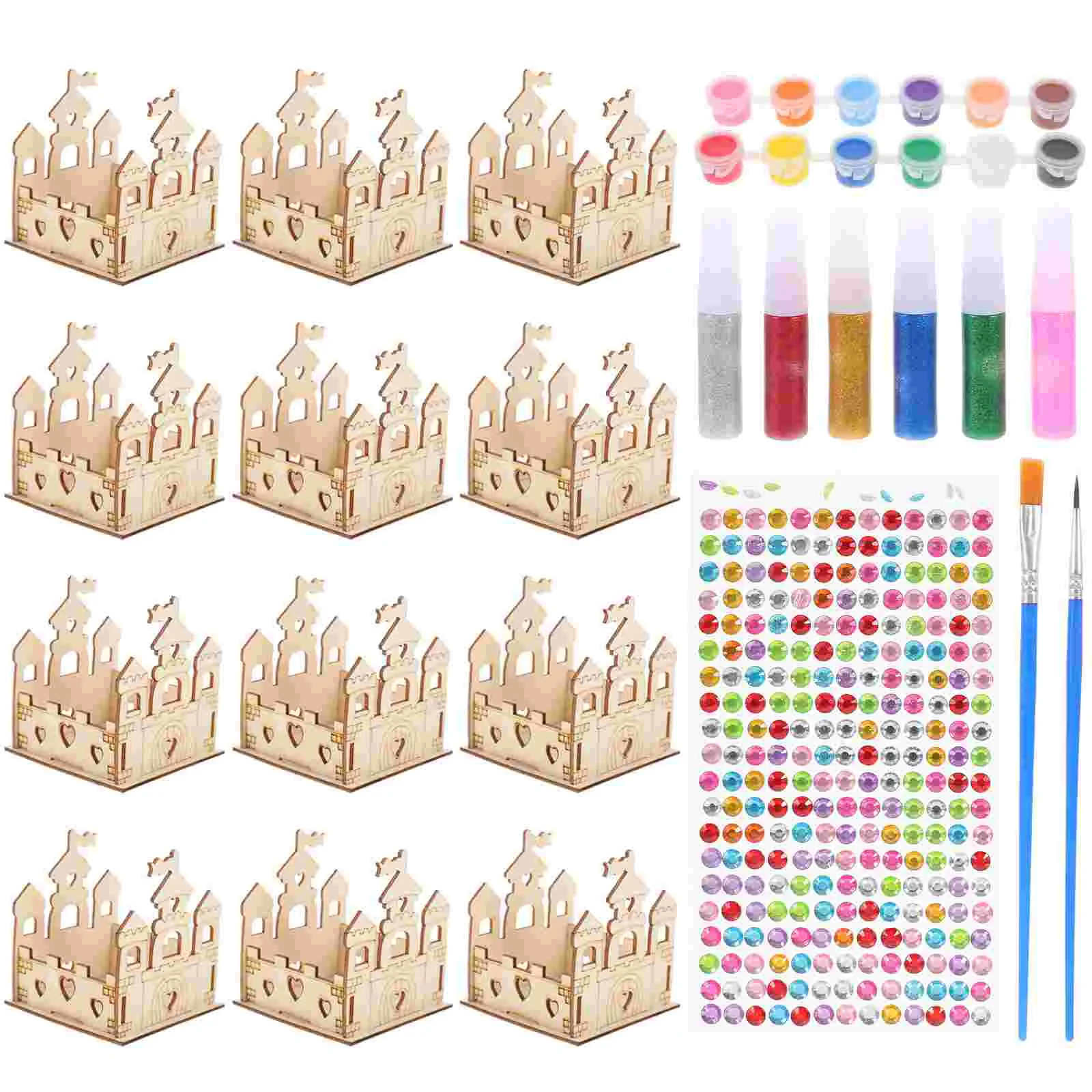 

Shine Princess Castle Parent-child Gift Bags Gold Powder Creativity Development