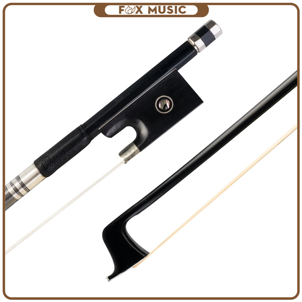 4/4 Violin Bow Carbon Fiber Violin/fiddle Bow 4/4 Size Violin Ebony