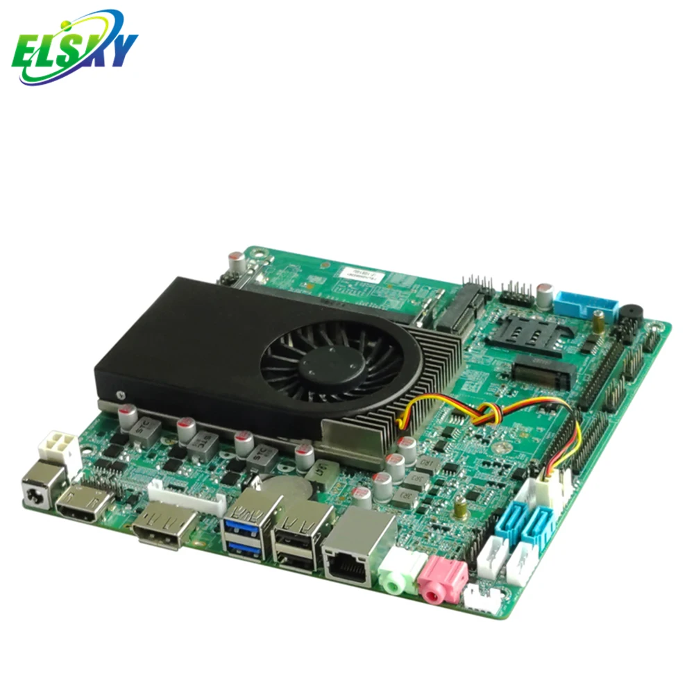 ELSKY 8 세대 코어 i5 8250U 쿼드 코어 프로세서, 2LAN 6COM GPIO 4K EDP DP LVDS 1HDMI VGAI3 I5 I7 미니 ITX 마더보드