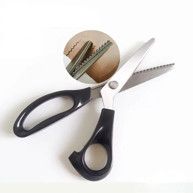 Dressmaking zig zag cut Tailor's Scissors Sewing Shears Stainless
