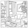 COLOR AT HOME Bold-easy Patterns Coloring Book for Adults Cute Drawing Book Perfect Gift for Party and Birthday 6