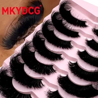 MKYDCG nouveau 8 paires de cils 3D vison cils épais 8D moelleux doux Extension de cils naturel faux cils maquillage vison cils 1