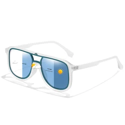 Unisex UV400 Protection Photochromic Square Sunglasses (HF4)