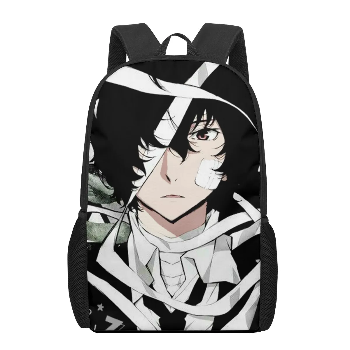 Bungo Stray Dogs Anime Print Men Backpack Kids Boys Rock Roll Backpacks School Bags for Teenage Daily Bagpack Book Bag Packs Boo