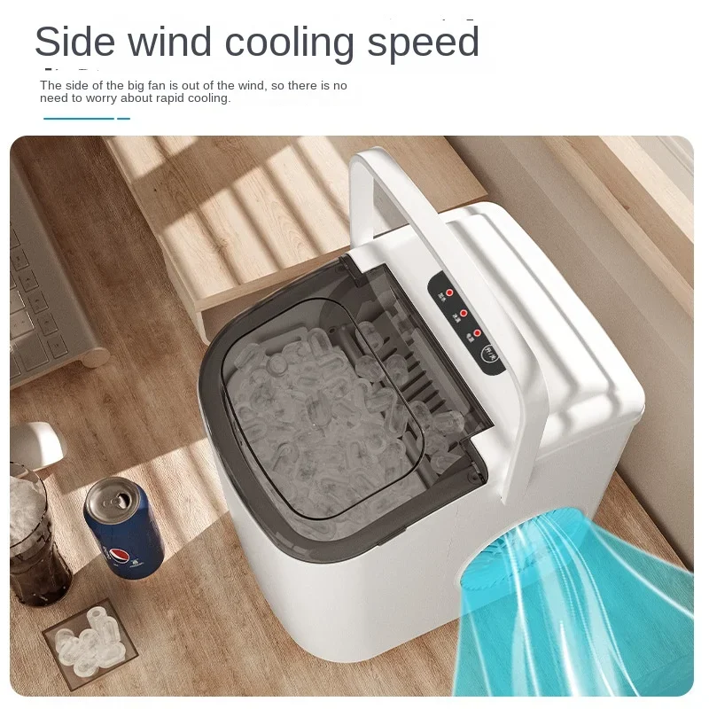 Ice Machine Commercial 15KG Household Small Dormitory Student Intelligent Mini Automatic Round Ice Cube Making Machine 3