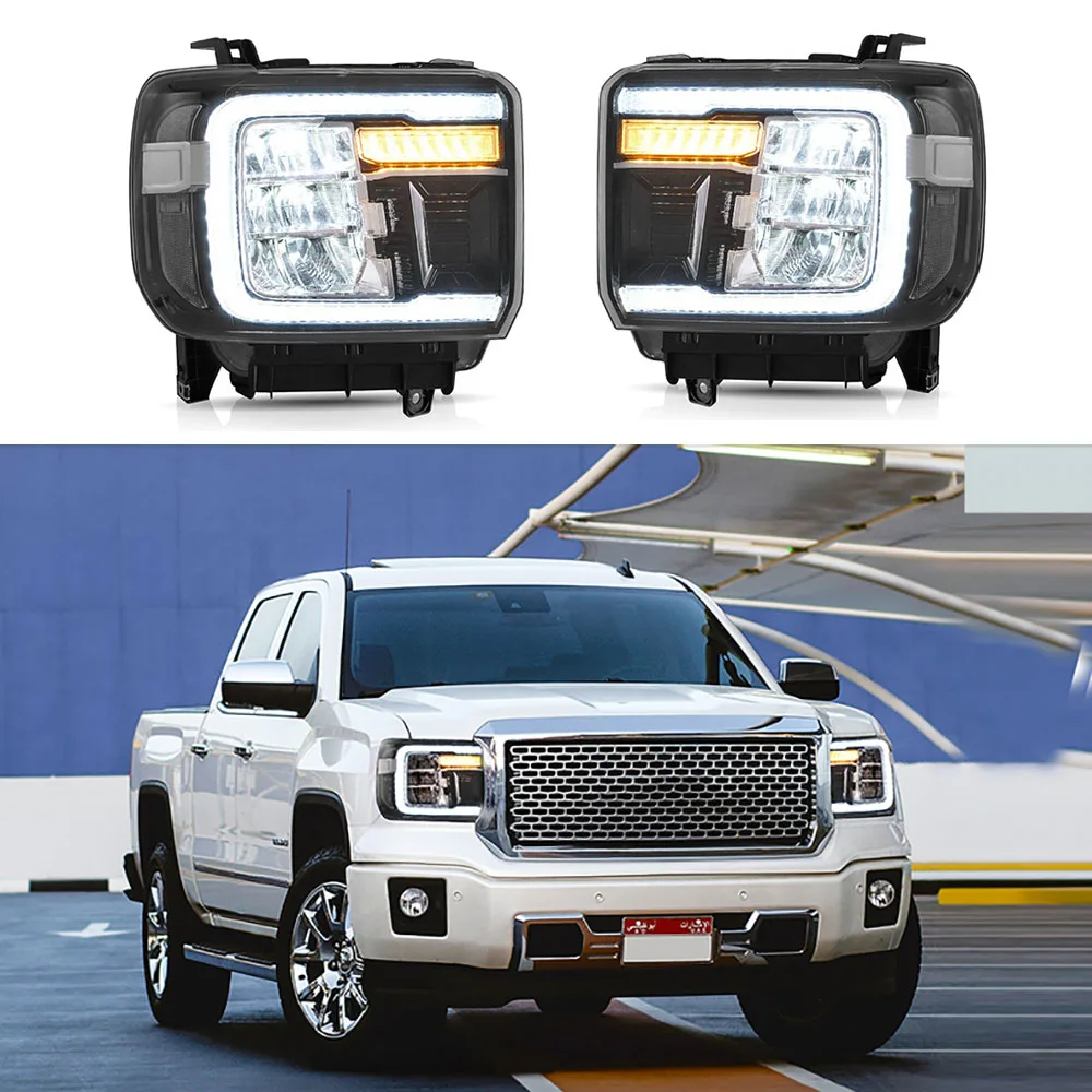 

Передняя фара для GMC Sierra 1500 2014-2018 Sierra 2500HD 3500HD 2015-2019