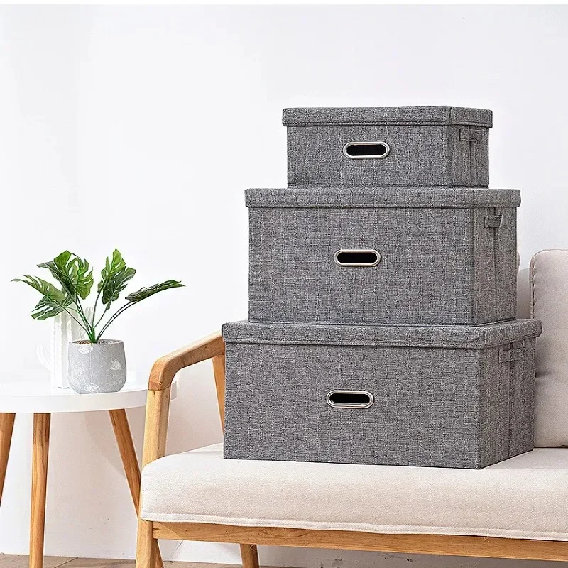 Cube non-woven fabric folding storage box, toy clothing storage box with lid, home closet, office, daycare, washable storage box 6