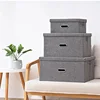Cube non-woven fabric folding storage box, toy clothing storage box with lid, home closet, office, daycare, washable storage box 6