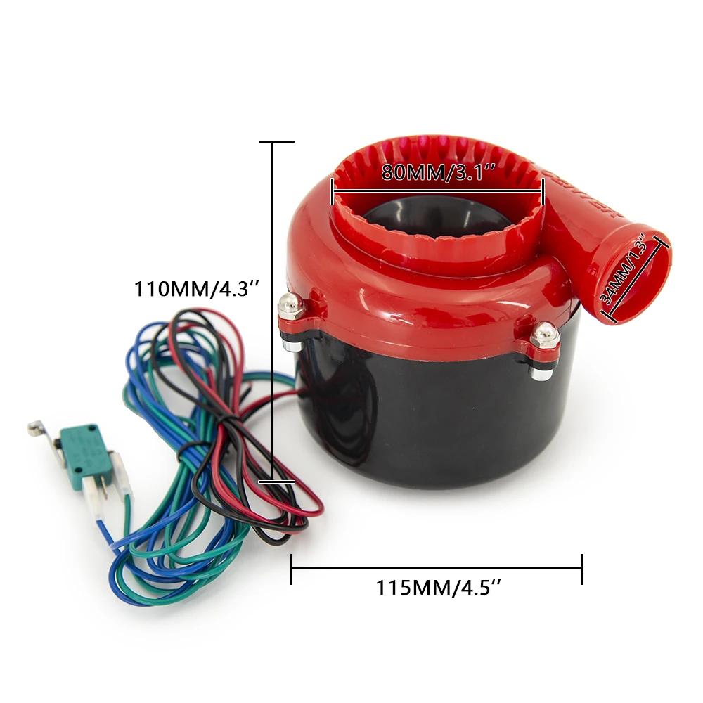 Universal Electronic turbo Car Fake Dump Valve Turbo Blow Off Valve Sound Electric Turbo Blow Off Analog Sound BOV turbo blow valve