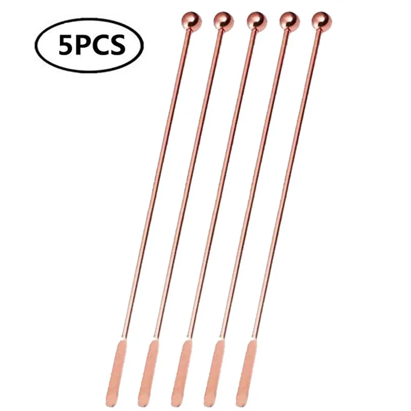 Stainless Steel Cocktail Drink Mixer Bar Stirring Mixing Sticks Muddler Ladle Stirrer Swizzle Sticks Coffee Stirring cocktail stirrers