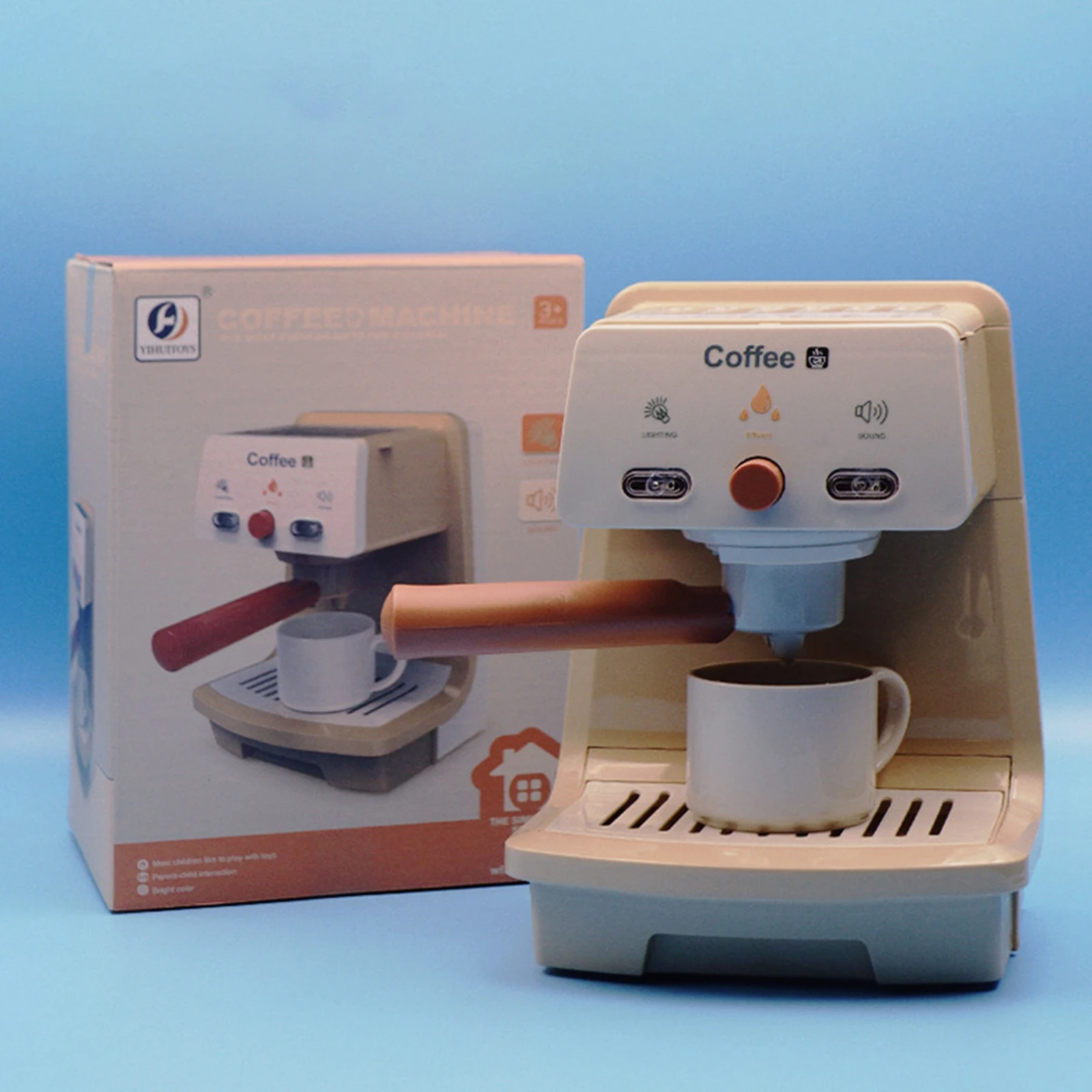 Toy Coffee Maker Pretend Play Kitchen Toy Montessori Toy Role Play Toy  for Girls Boys Children Birthday Gifts 4