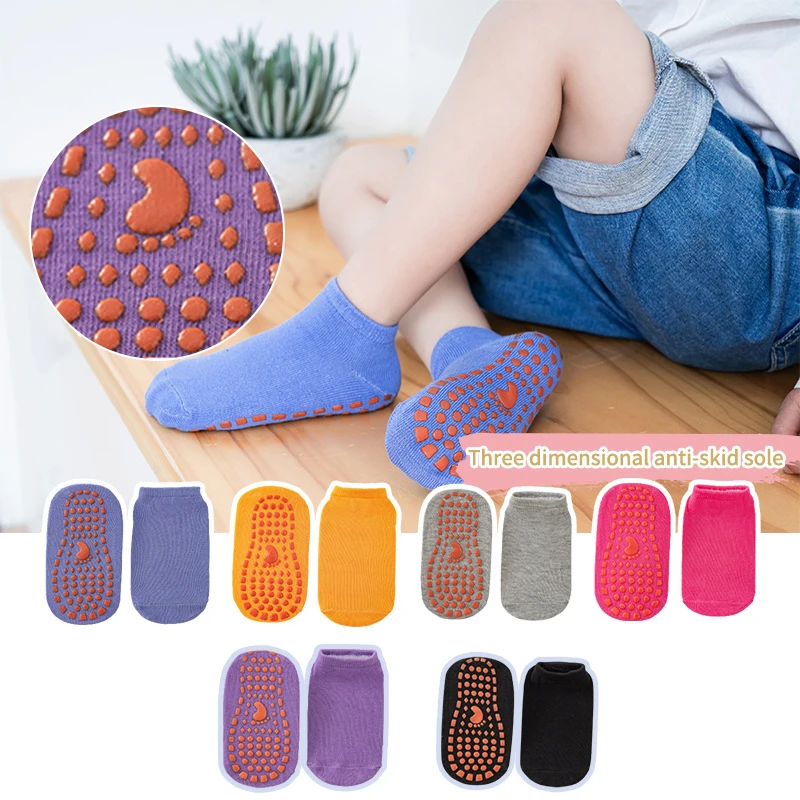 

Kids Adults Anti-Slip Socks Parent-Child Trampoline Sock Cotton Socks Elasticity Sports Boys Girls Outside Children Socks