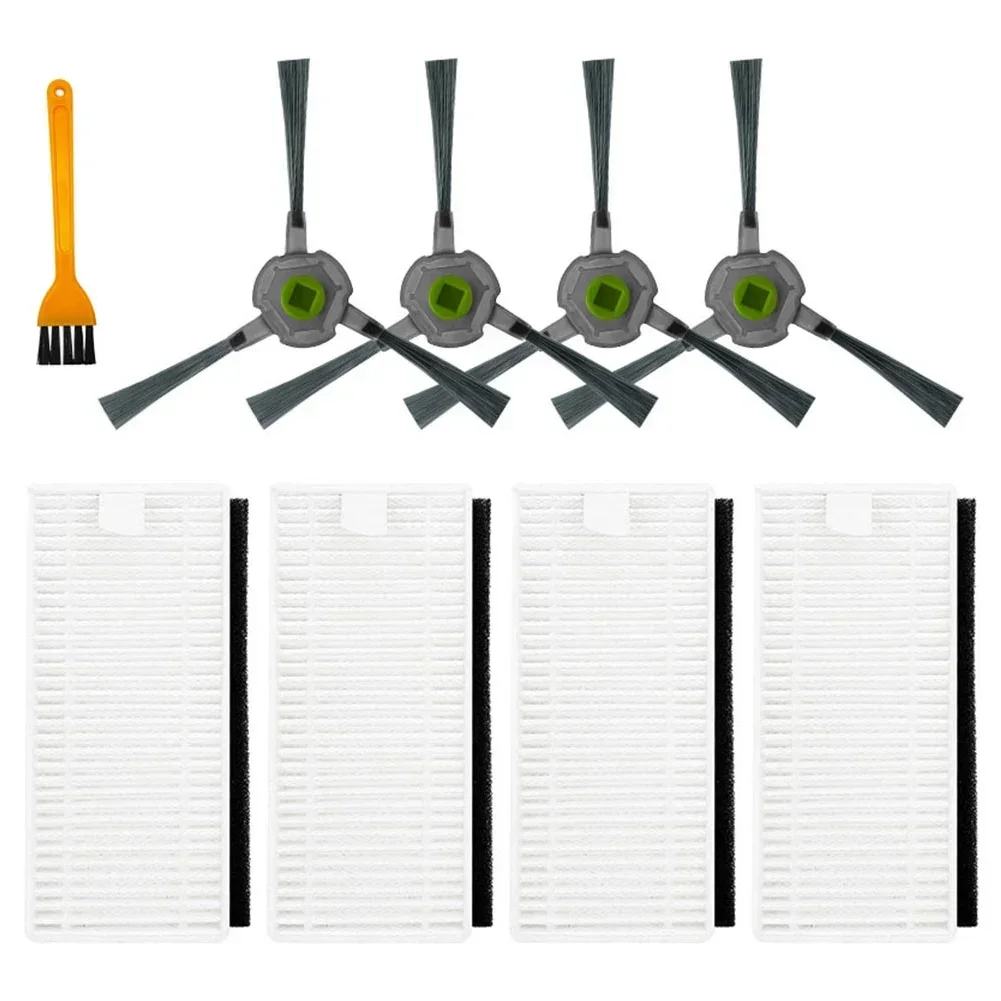 Kit Accessoires Pour Robot Aspirateur Lefant M330 Pro - 6 Brosses Latérales, 2 Filtres, 4 Chiffons, 1 Brosse De Nettoyage - 13