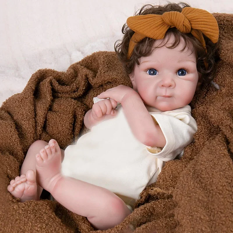 

Кукла новорожденная Bettie Reborn, 18 дюймов, Реалистичная, мягкая, приятная на ощупь, многослойная живопись, 3D Кожа с волосами от корней руки