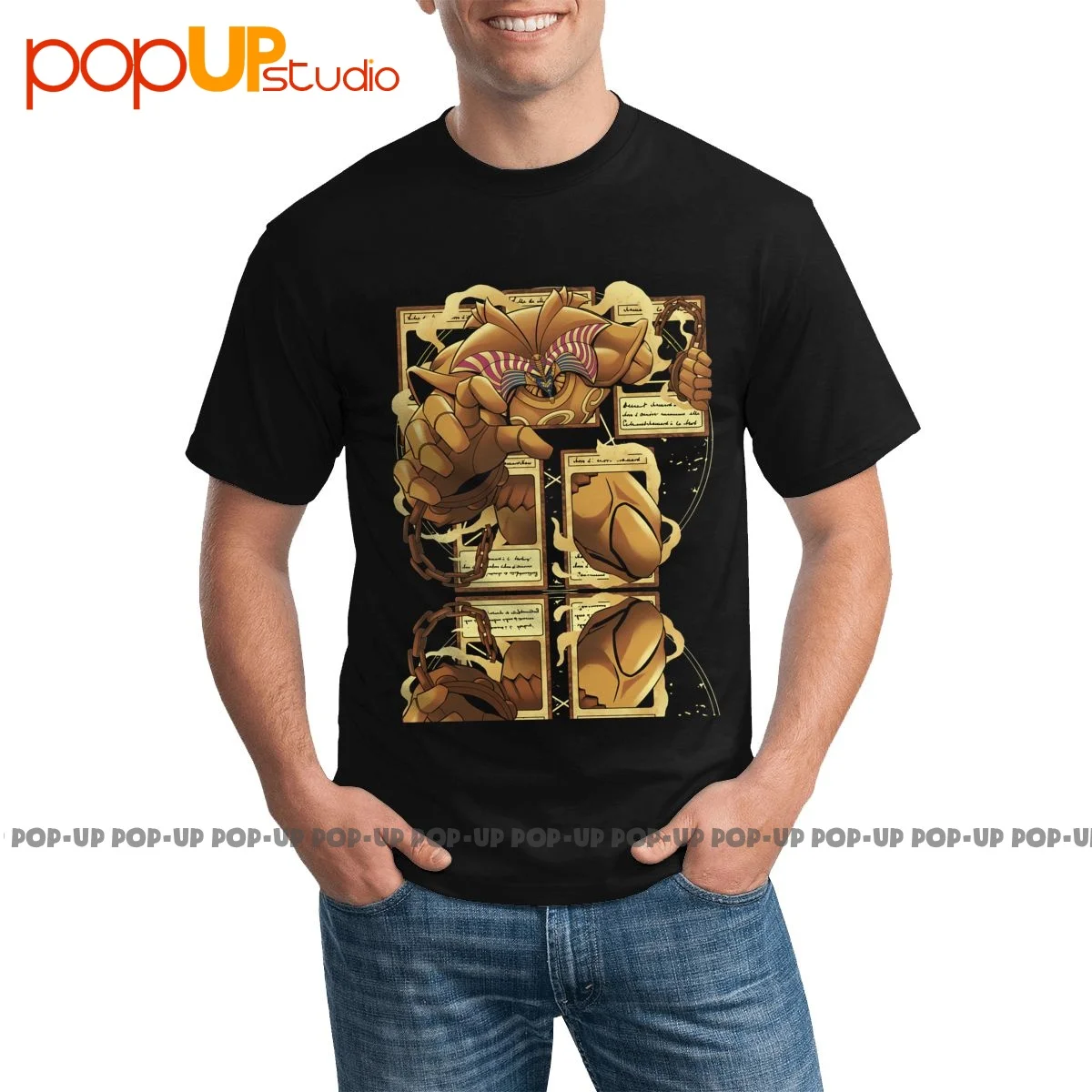 Cool Exodia The Barded One Yugioh Monster Yami Yugi Faraone Atem T-Shirt Hipster Maglietta Della Migliore Qualità