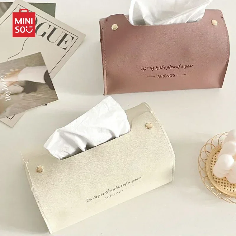 

Pvc Leather Tissue Holder Household Tissue Storage Box Tissue Box Living Room Decoration Bedroom Kitchen Office Wholesale
