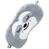 Cute Sloth Eyepatch Soft Fluffy Plush Blindfold Funny Novelty Animal Boys Sleep Mask Eye Eyeshade Kids Girls Boys 4