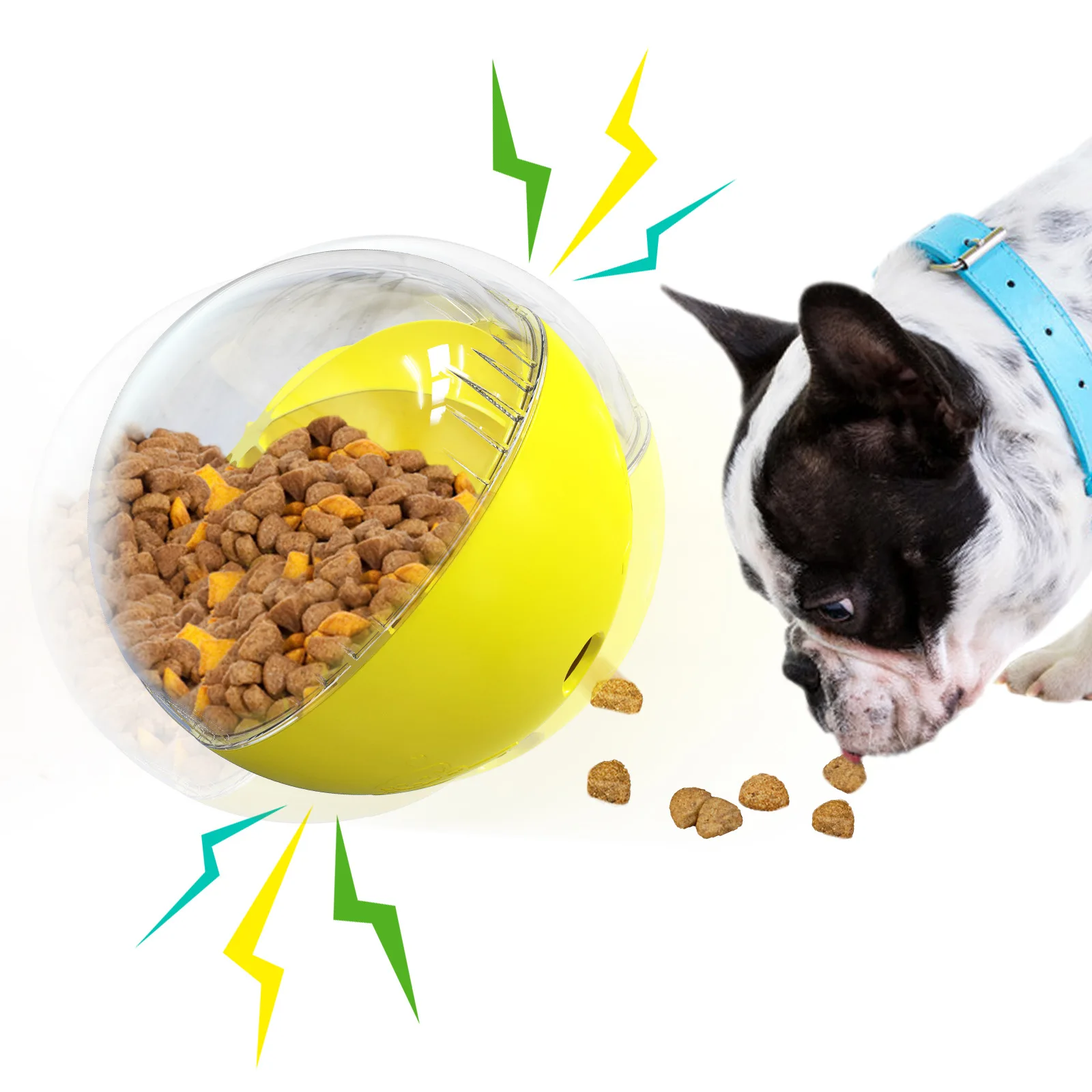 

Multi-gear Adjustable Sound Leak Food Dog Toys Multifunctional Interactive Slow Food Fun Dog Lemon Ball Pet Boredom Relief Toys