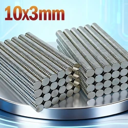 Round Neodymium Magnets - Strong 10x3mm Permanent Magnetic Discs (10 - 200 Pieces) (100pcs)