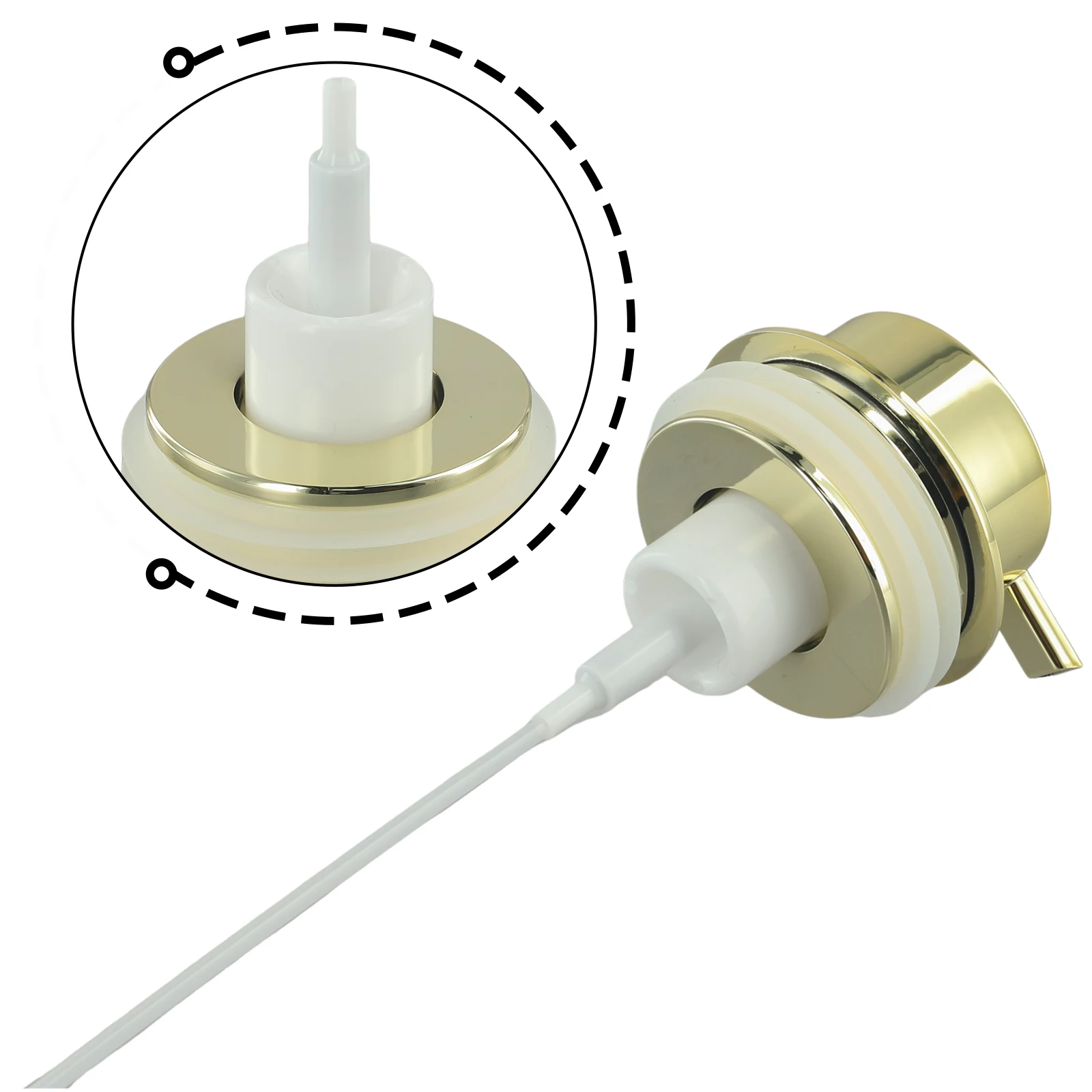 Description Picture 5 of item1pc Foam Soap Pump Liquid Lotion Dispenser Head Bathroom Liquid Soap Dispenser Toilet Hand Replace Lotion Shampoo Pump Tube