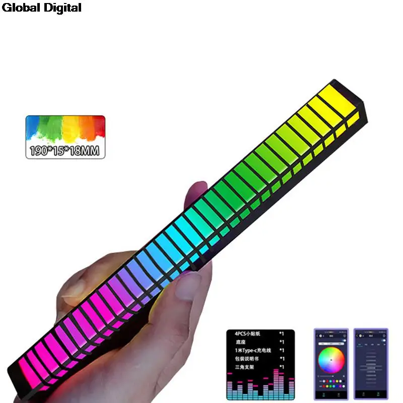 Creative 5V USB 16/32 LED Night Lights App Control RGB Music Rhythm Light Bar led music rhythm light