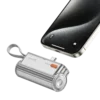 SHARGE Mini Auxiliary battery 5000mAh Power Bank Dual USB-C + Lightning PD Fast Charging Interface for iPhone Samsung HUAWE 2