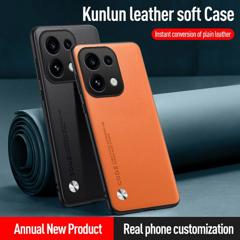 Premium Slim Protective Leather Case - Elegant Plain Design