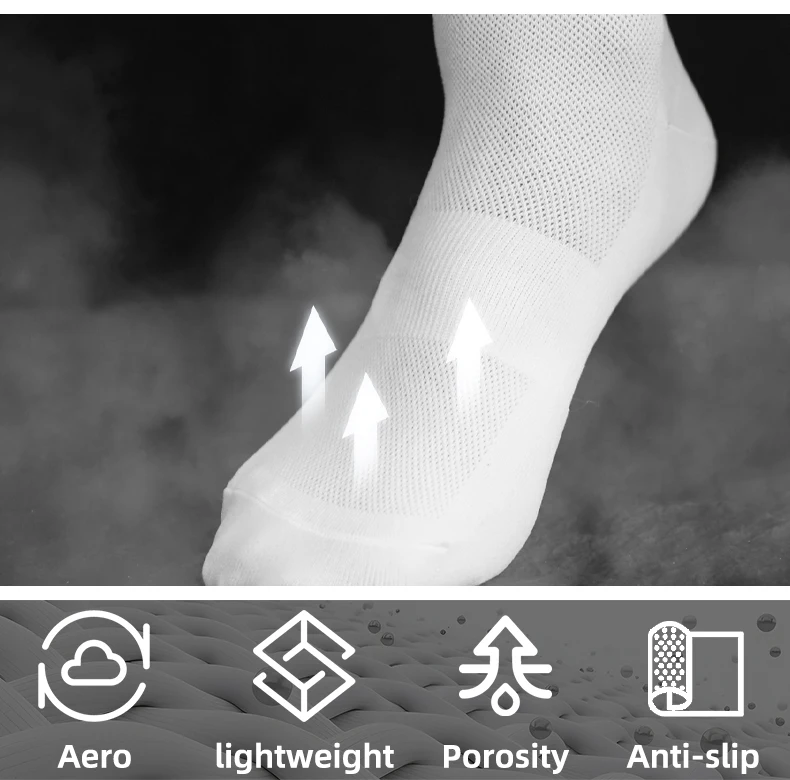 Description Picture 6 of itemRRSKIT Cycling Pneumatic Socks Summer Bike Non-slip Wear-resistant High Breathable Sweat Unisex Socks Outdoor Cycling Equipments