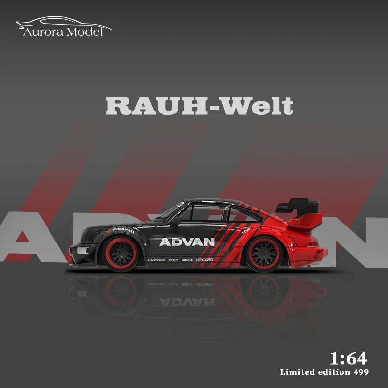 

(Pre-order) Aurora Model 1:64 964 Advan / HKS Diecast Model Car