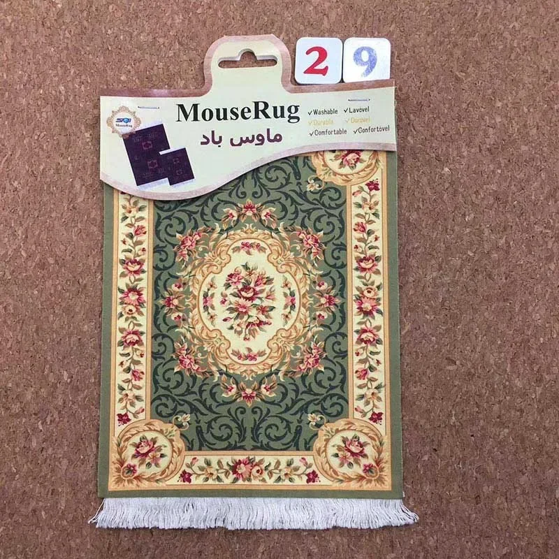 Luxurious Persian Style Mouse Pad – Premium Woven Carpet Design with Rubber Base, Small Table Mat 180x280mm, Ideal