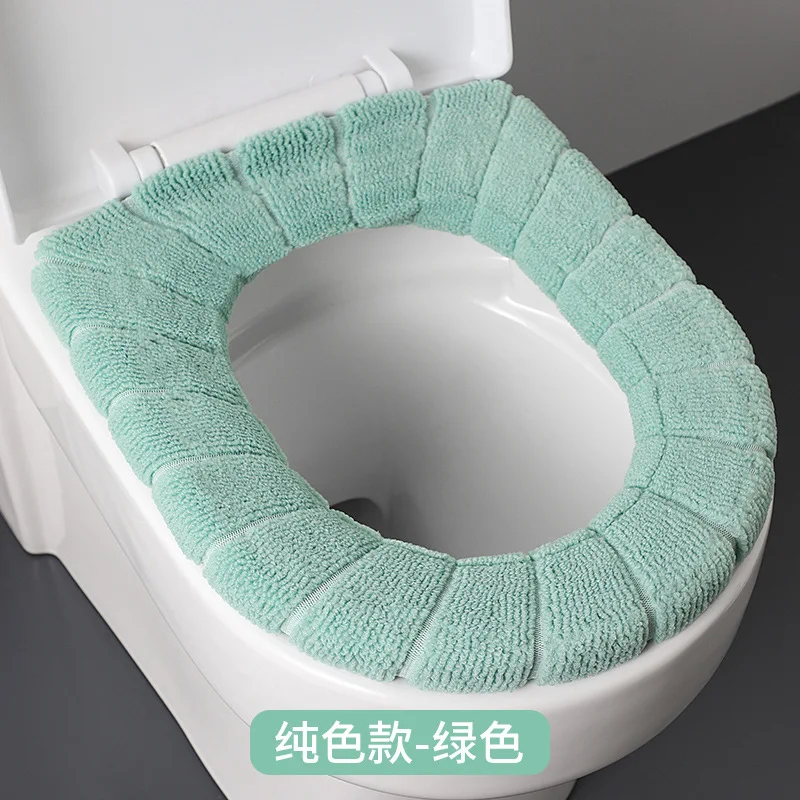 Toilet Cushion  Household Waterproof Toilet Cushion Winter Toilet Cover Gasket Four Seasons Universal Thickened Cover #2856 6