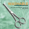 1pc Round Head Safety Cuticle Manicure Scissors Professional Small Clipper Eyebrow Nose Hair Cut Trimming tweezers 5