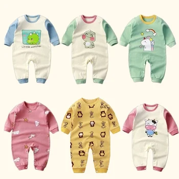 tuta per bambini Vestiti per neonati Pagliaccetti Tuta per neonato Abbigliamento per neonati Articoli per ragazzi e ragazze Indumenti da notte per bambini in cotone Vestito intero 1