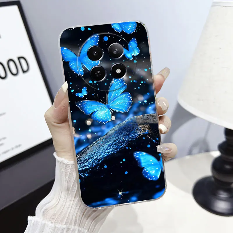 Marble Clear Soft Silicone Phone Case with Cute Cat Design