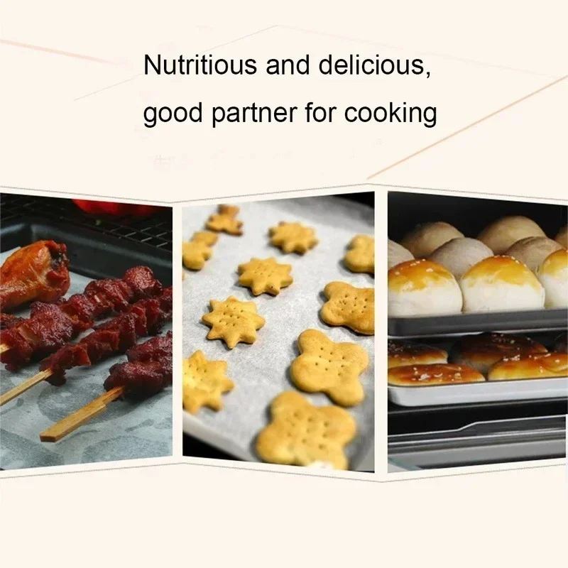 100/50 pcs Round Baking Paper Circle Parchment Paper Liner BBQ Oven Patty Hamburger Cake Non-Stick Baking BBQ Tool