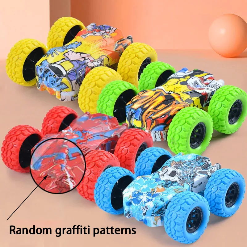Toy Car Children's Toy Car Double-Sided Car Inertial Safety Anti-collision Anti-fall Kid's Anti-fall Model Sliding Off-road Vehicle