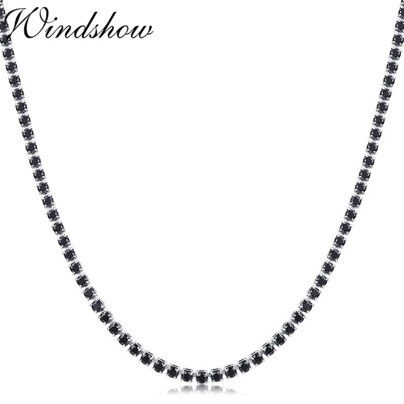 Elegant Yellow Gold Tennis Chain Choker Necklace
