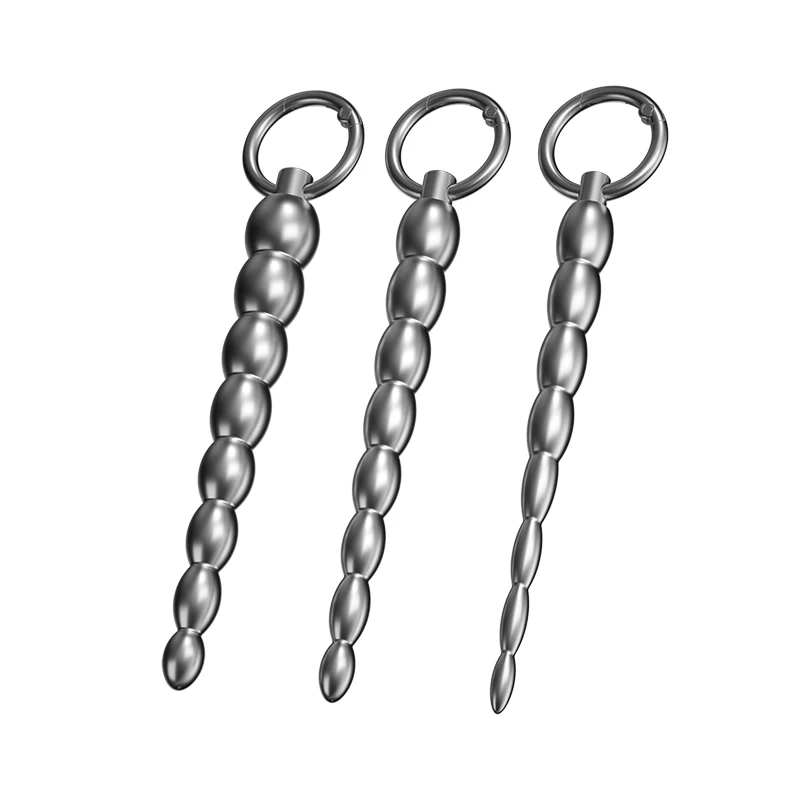 Urethral dilator metal penis plug sounding sex toy for man