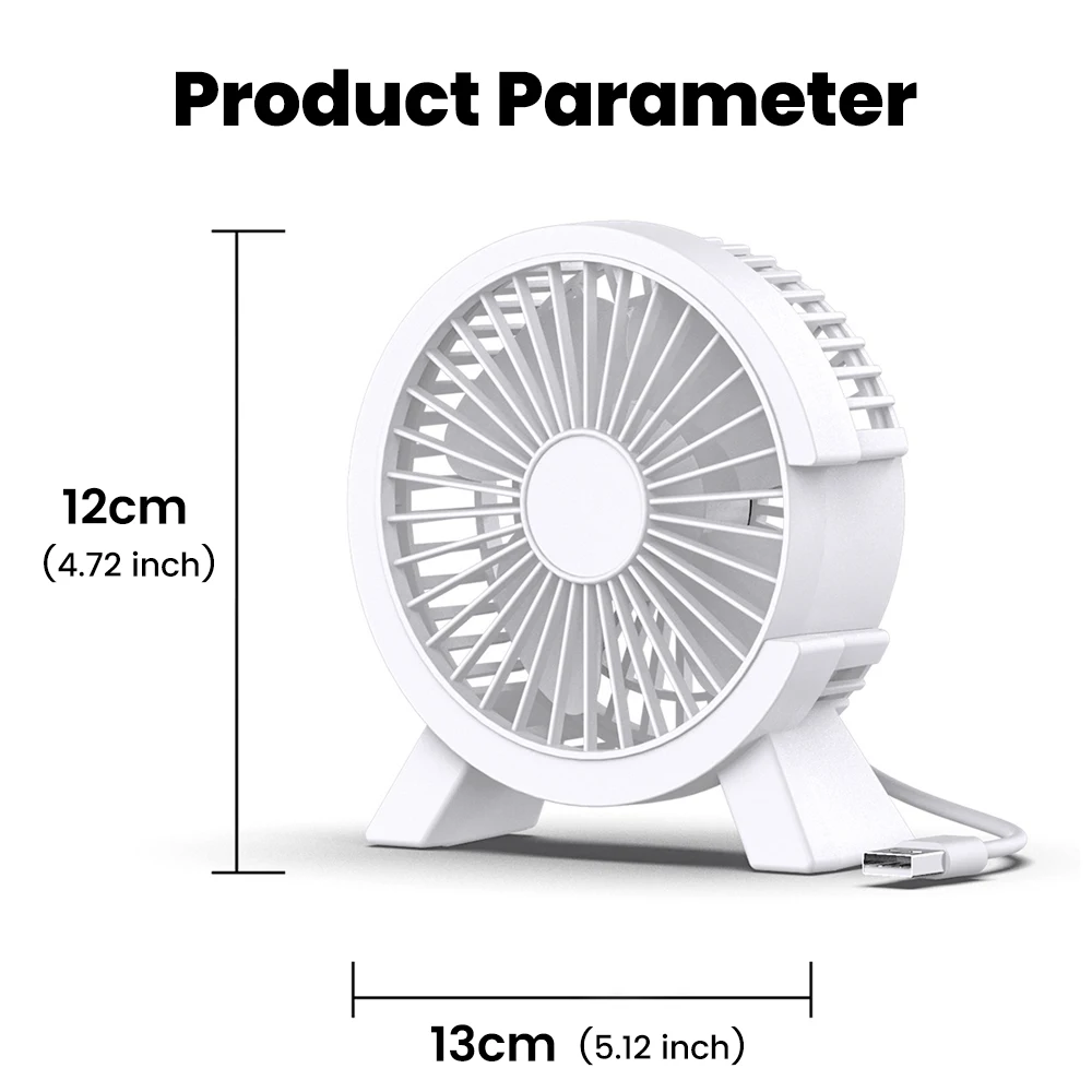 USB Mini Portable Fan Desktop Fan Silent Small Fan For Student Dormitory Computer Summer Gadget Home Office Rechargeable Fan 2
