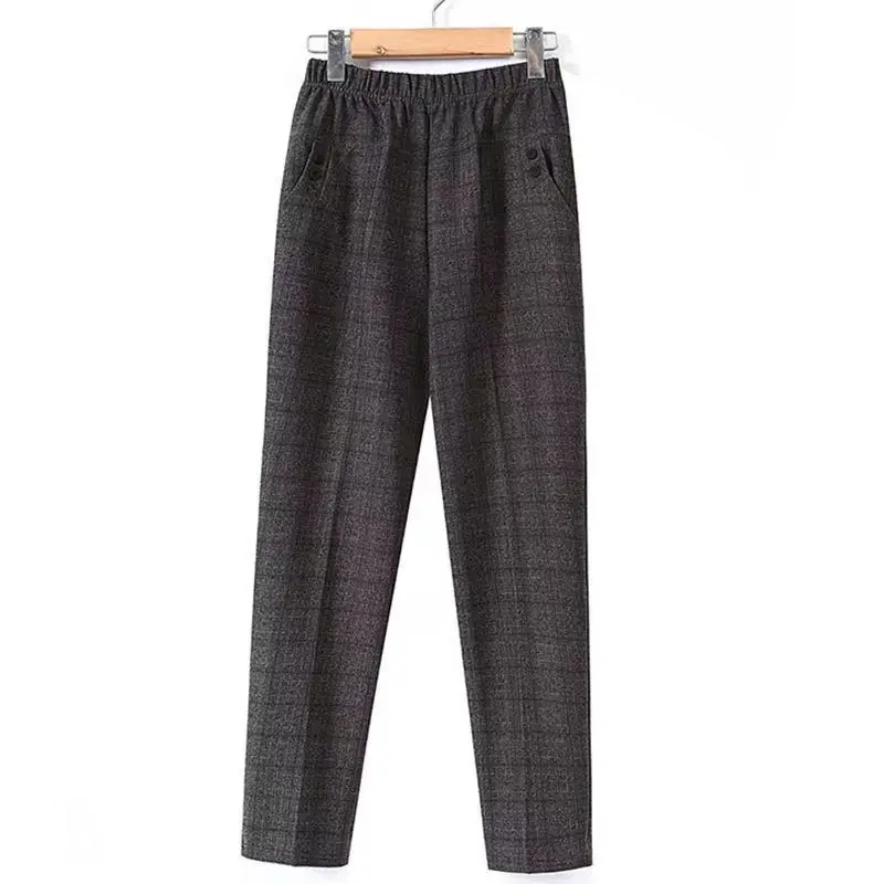 Autumn Winter Plus Velvet Thick Straight Leg Pants Women Fashion Harajuku Trousers All Match Casual High Waist Female Clothes
