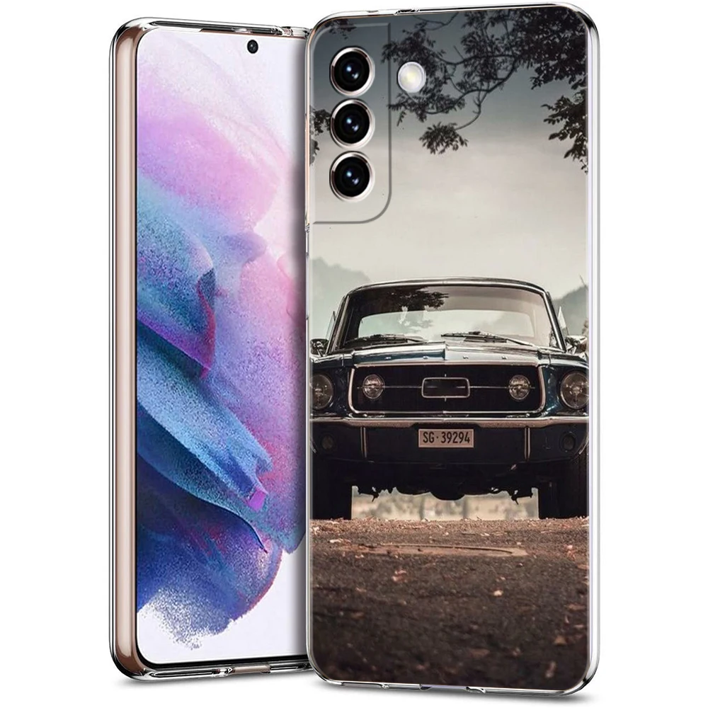 Classic Vintage Retro Car Design Soft Clear Phone Case